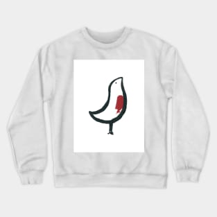 Little red-breasted bird Crewneck Sweatshirt